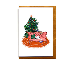 Reddish Design Christmas Card-Couch
