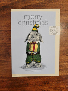 Oliver Stockley Christmas Card-Bunny Elf