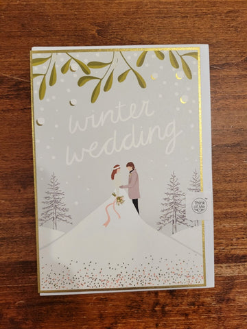 Think Of Me Designs Wedding Card-Winter Wedding