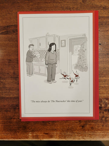 The New Yorker Holiday Card-Nutcracker Mice