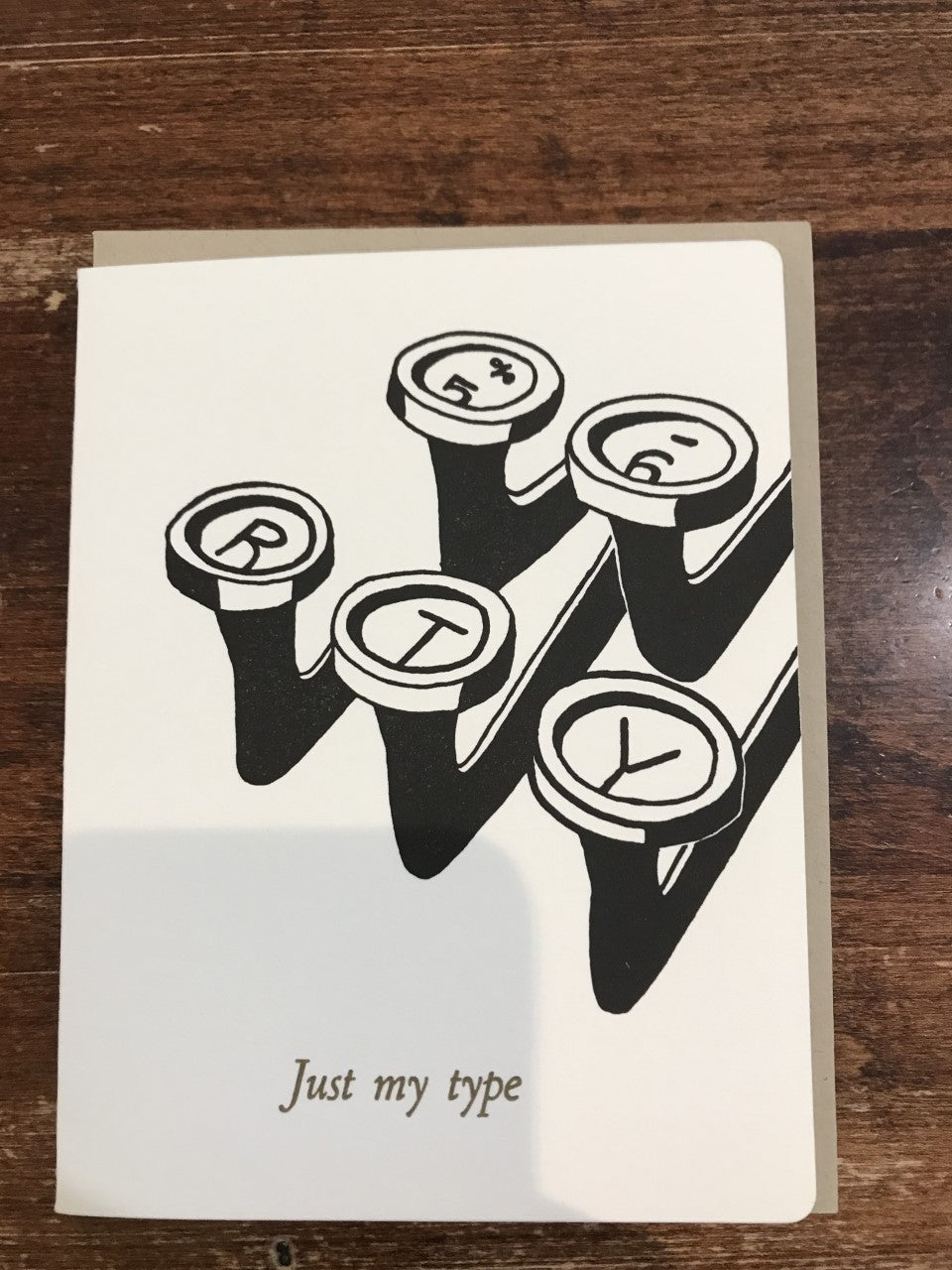 Dogwood Letterpress Blank Card-Just My Type