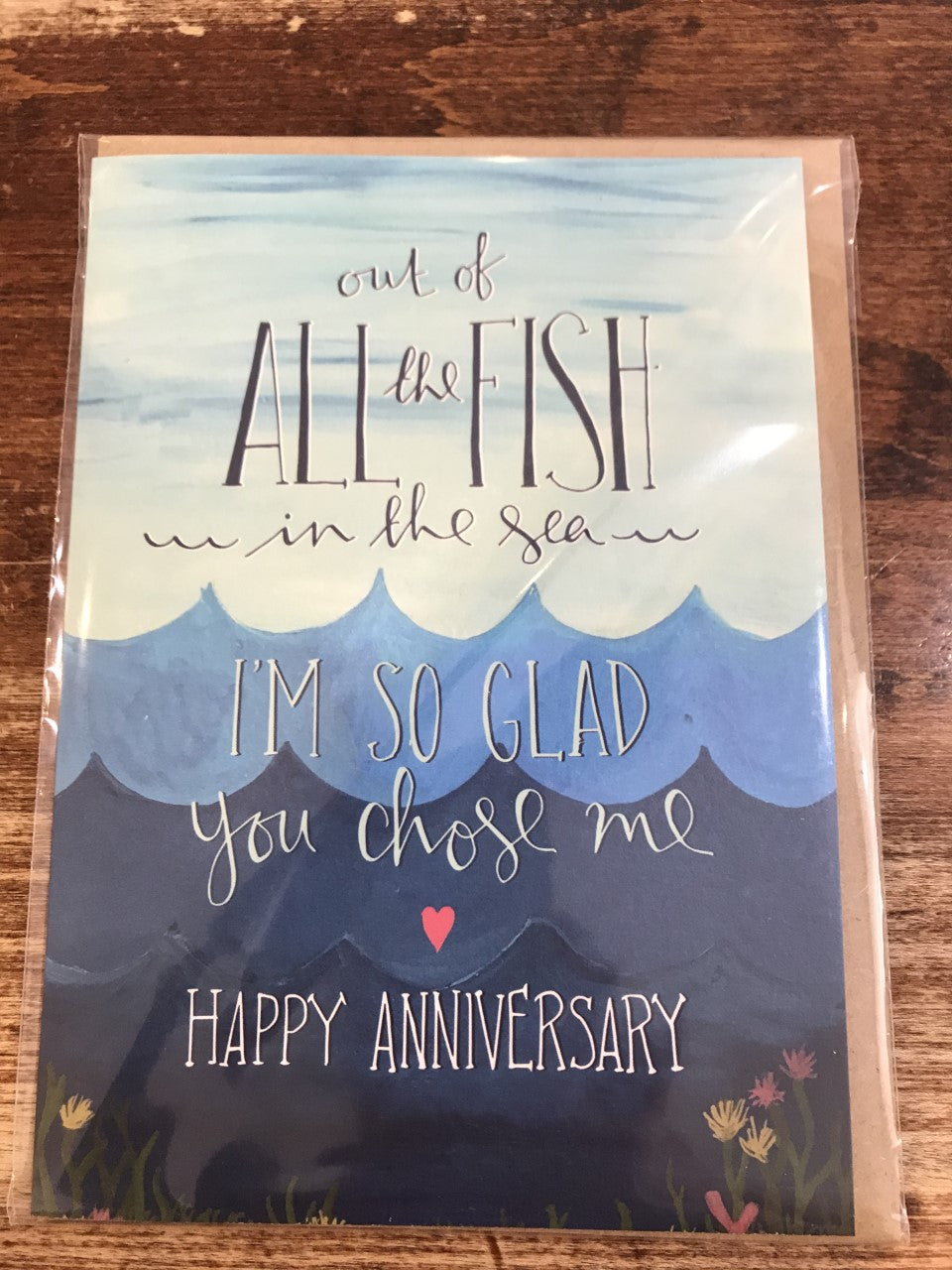 The Little Posy Print Co. Anniversary Card-All the Fish