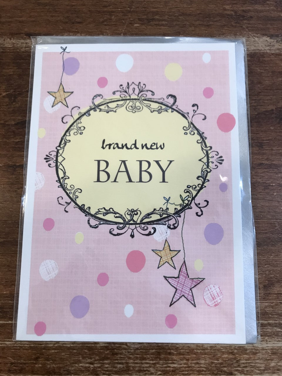 Scarlett Greetings Baby Card-Brand New Baby Pink