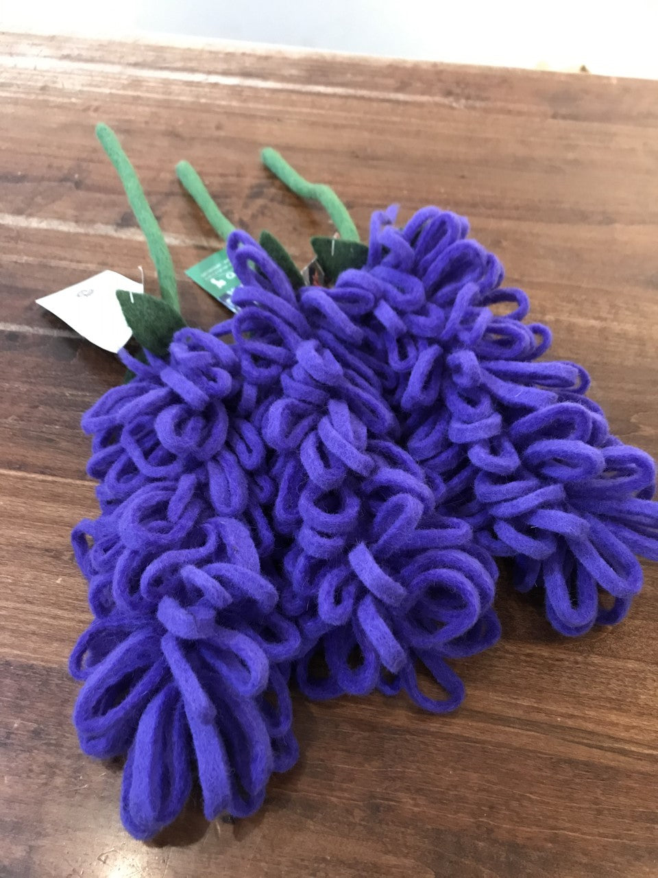 Hamro Village Felted Flower-Lavender