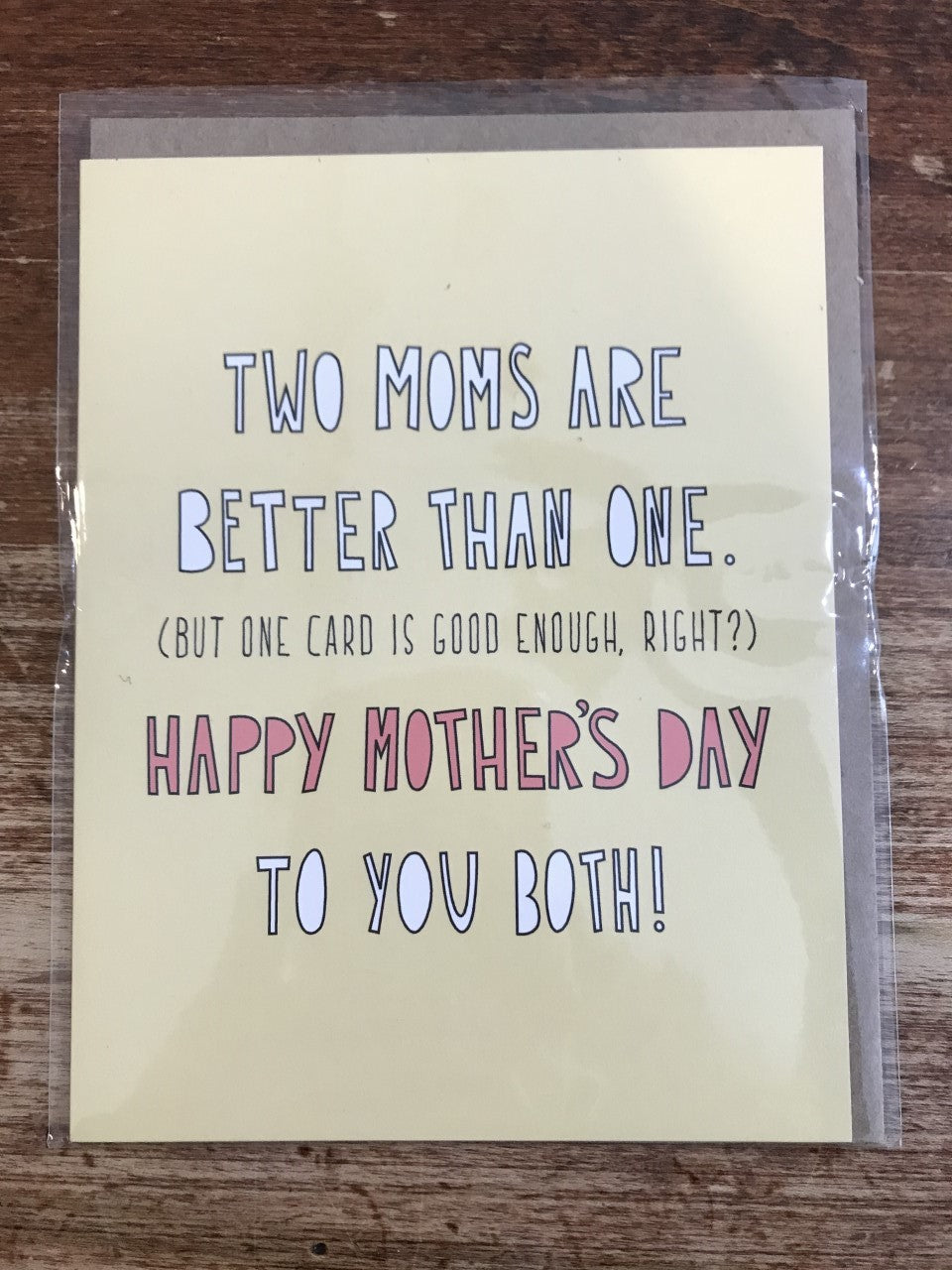 Near Modern Disaster Mother's Day Card-Two Moms