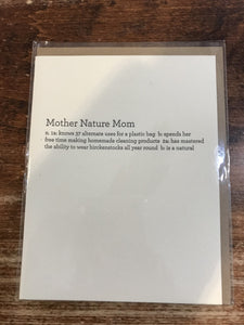 Sapling Press Mother's Day Card-Mother Nature Mom