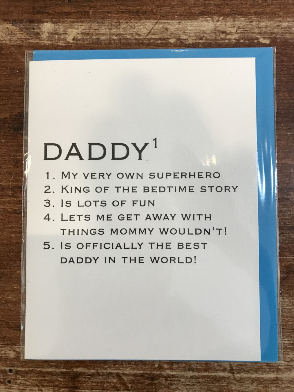 Halfpenny Postage Father's Day Card-AS Daddy Definition