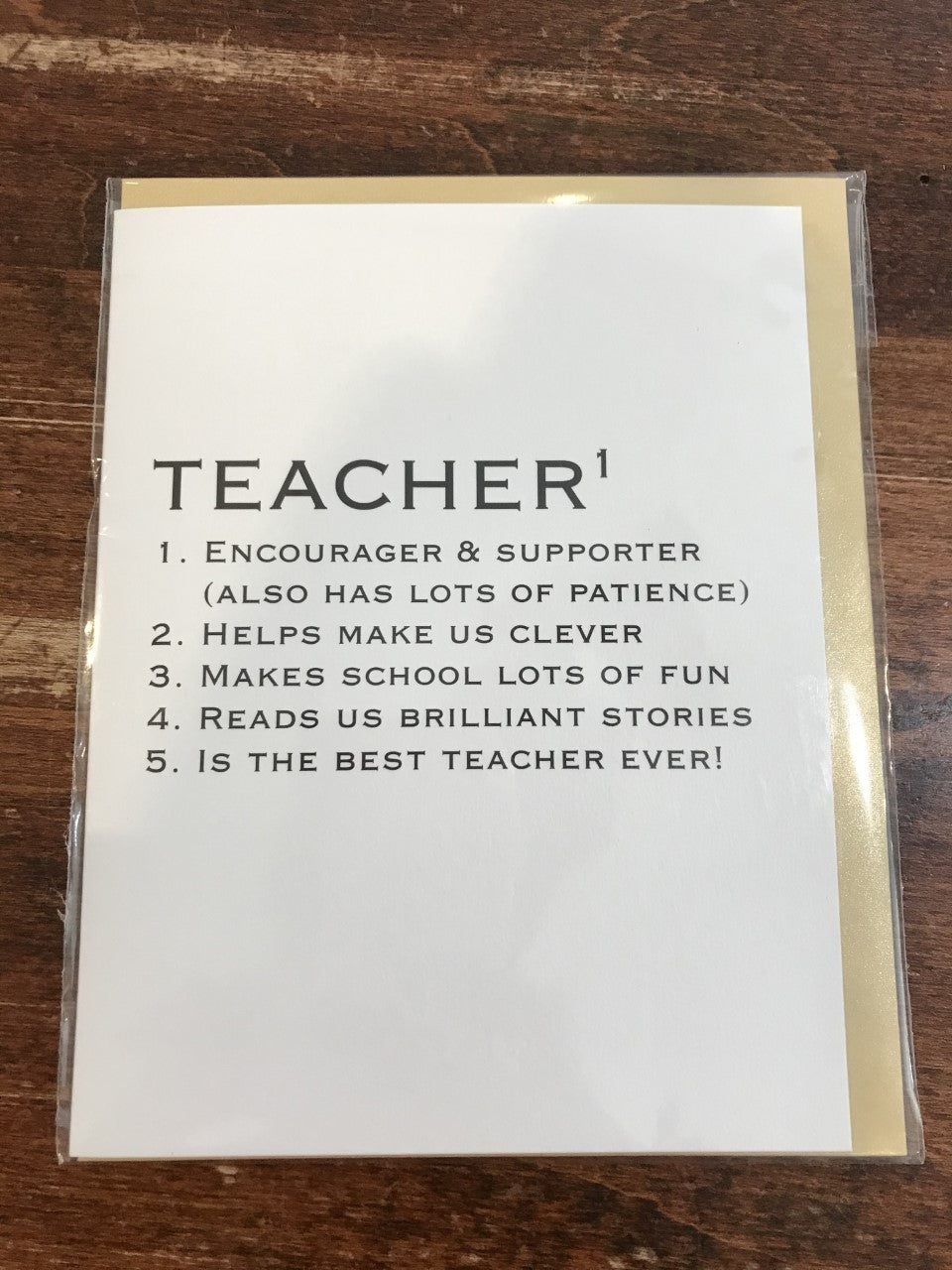 Halfpenny Postage Thank You Teacher Card-Teacher Definition