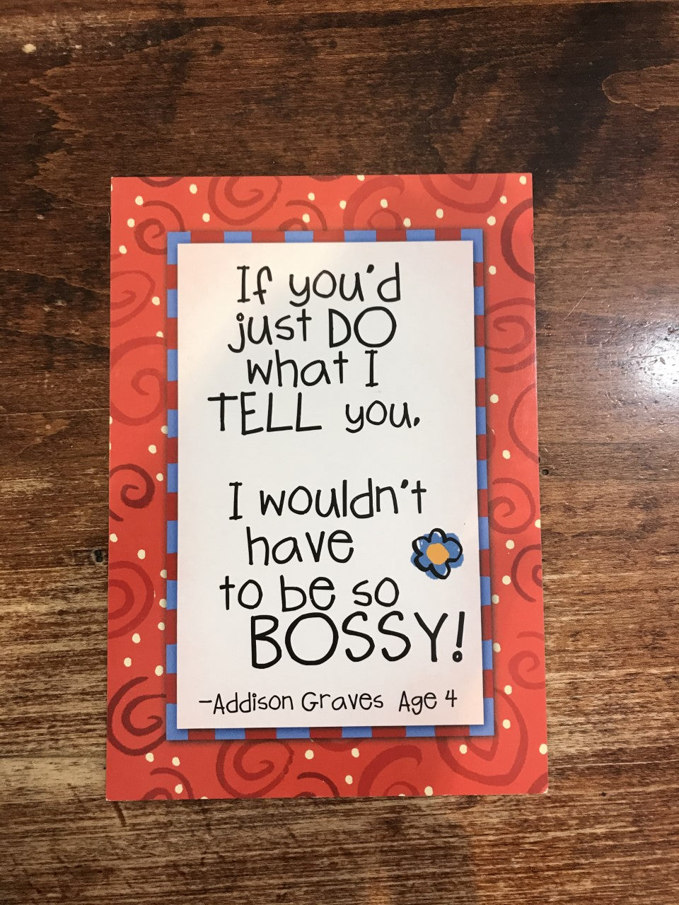 Leanin' Tree Get Well Card-Bossy