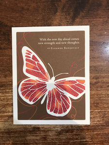 Compendium Get Well Card-With the New Day Ahead Comes New Strength and New Thoughts