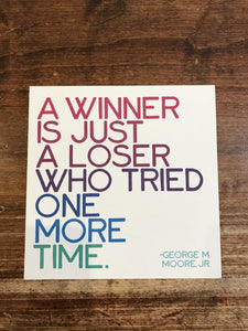Quotable Cards Blank Card-A Winner Is