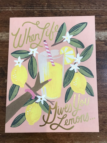 Rifle Paper Co. Blank Card-When Life Gives You Lemons