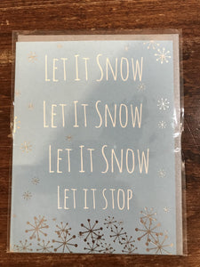 Halfpenny Postage Blank Card-Let it Stop