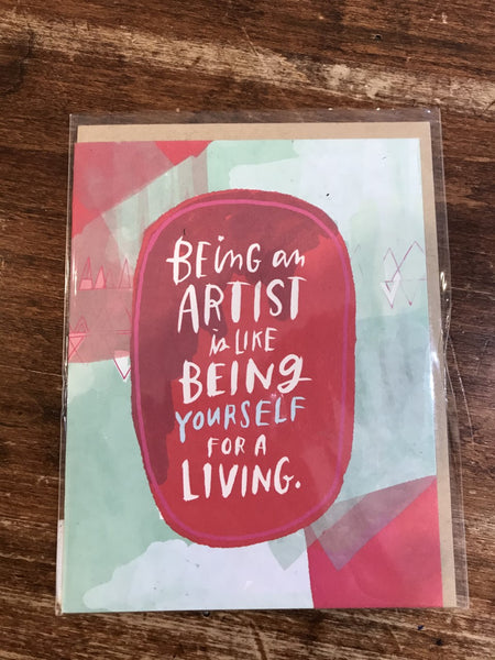 Emily McDowell Blank Card-Being an Artist