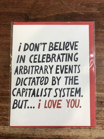 Halfpenny Postage Love Card-Capitalist