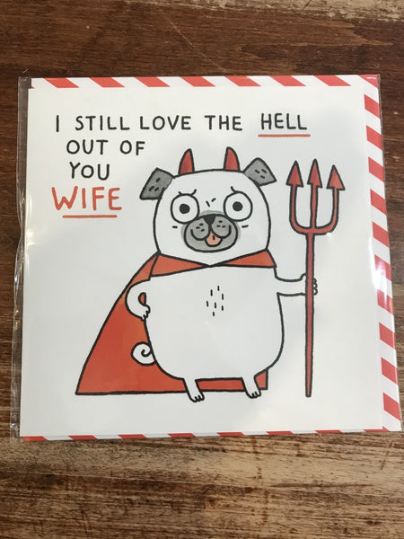 Ohh Deer Love Card-Love You Wife
