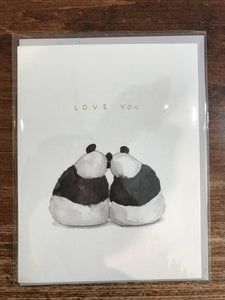 E. Frances Love Card-Panda Pair