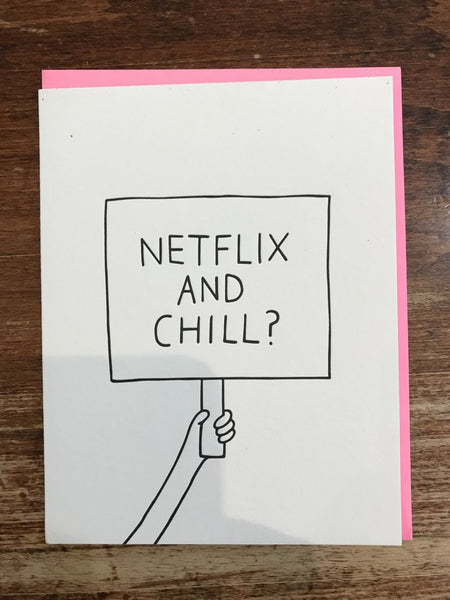 Ashkahn Blank Card-Netflix and Chill?