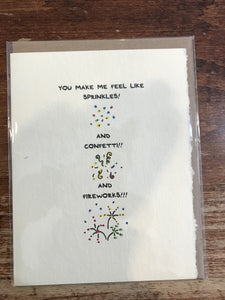 Mythical Matters Love Card-You Make Me Feel