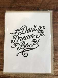 Tiramisu Paperie Encouragement Card-Don't Dream It