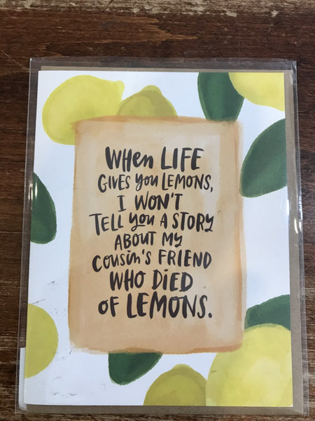 Emily McDowell Empathy Card-Died of Lemons