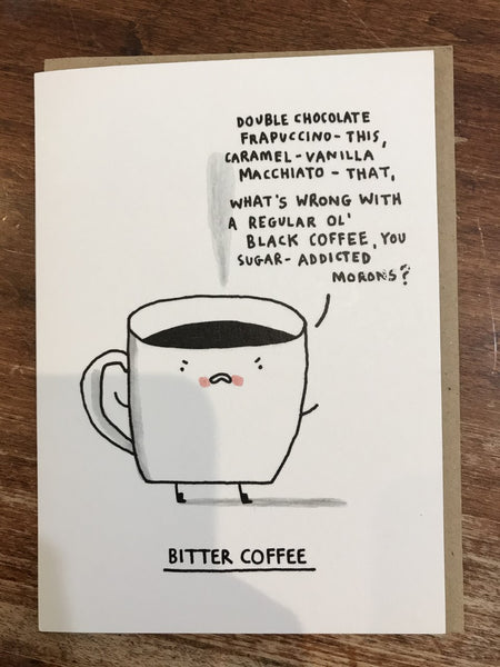 Ohh Deer Blank Card-Bitter Coffee