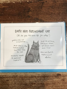 The New Yorker Just For Fun Card-Replacement Cat