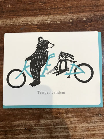 Dogwood Letterpress Blank Card-Temper Tandem