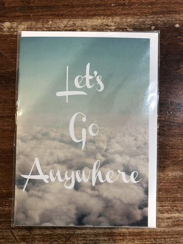 Lagom Design Blank Card-Let's Go Anywhere