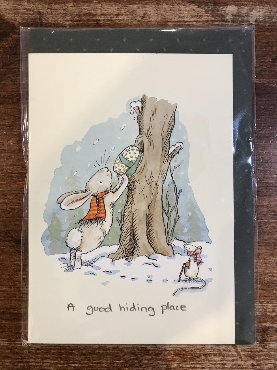 Two Bad Mice Holiday Card-A Good Hiding Place
