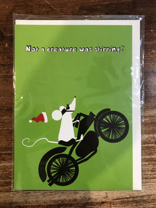 J&M Martinez Christmas Card-Motorbike Mouse