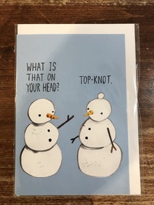 Jolly Awesome Holiday Card-Top Knot