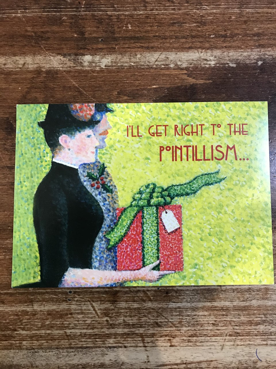 Allport Editions Holiday Card-I'll Get Right To The Pointillism