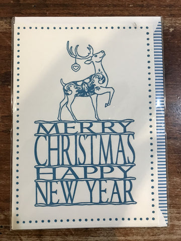 Quire Publishing Christmas Card-IM Stag and Merry Christmas