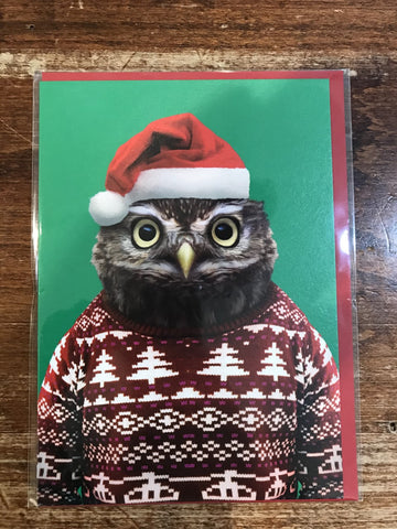 Lagom Design Christmas Card-Little Owl Christmas