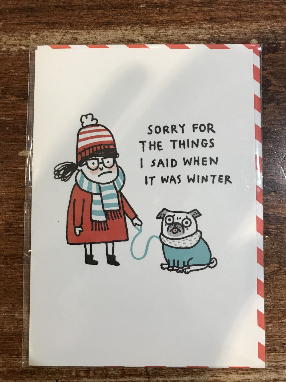 Ohh Deer Greeting Card-When It Was Winter