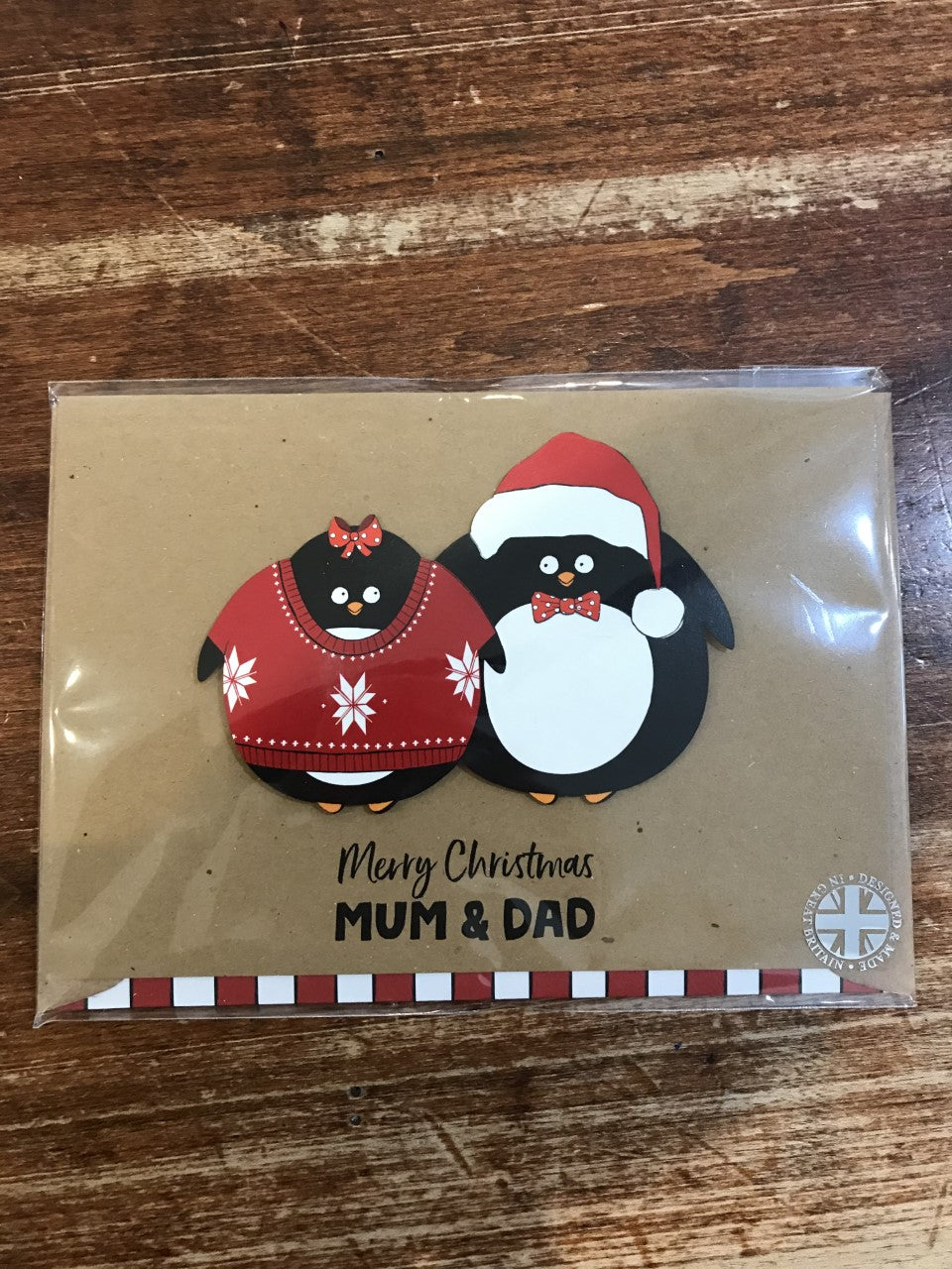 Tache Crafts Limited Christmas Card-Xmas Mum and Dad