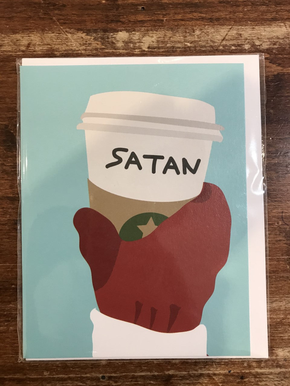 Halfpenny Postage Christmas Card-Spelling Santa