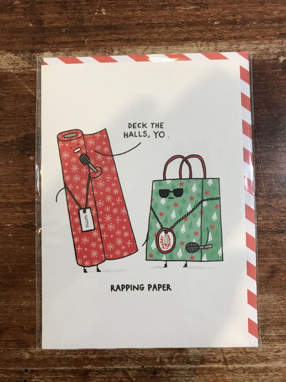 Ohh Deer Holiday Card-Rapping Paper