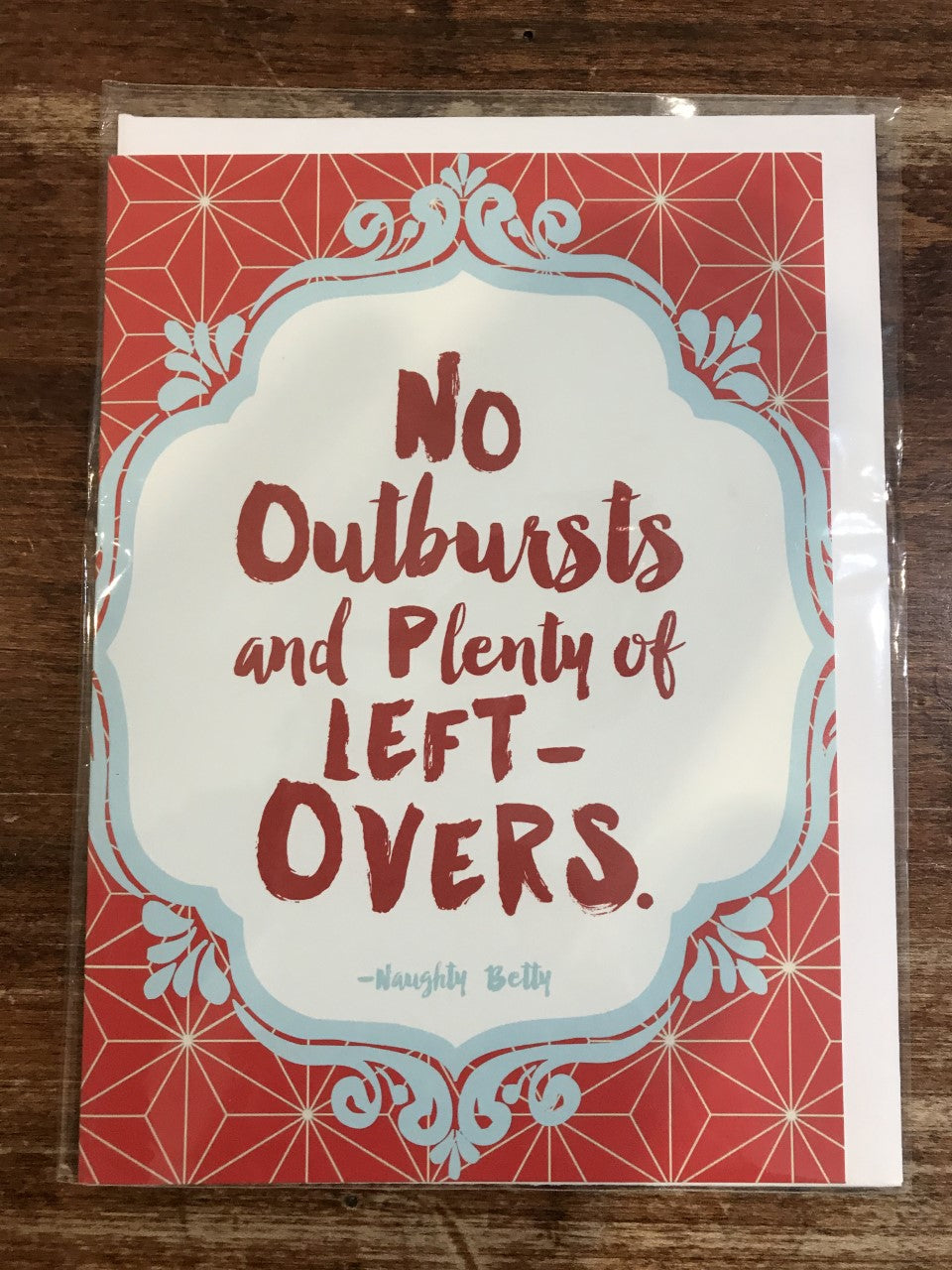 Calypso Holiday Card-No Outbursts