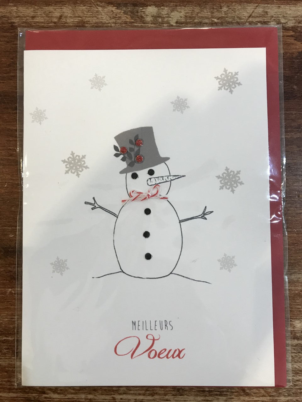 Scarlett Greetings Holiday Card-Meilleurs Voeux