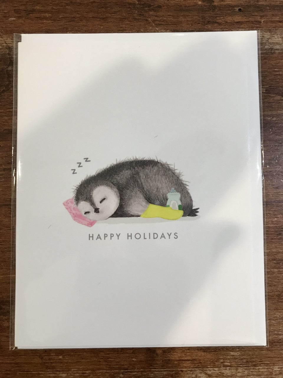 Dear Hancock Holiday Card-Sleeping Penguin