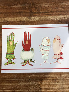 Patience Brewster Holiday Card-Glove/Mittens