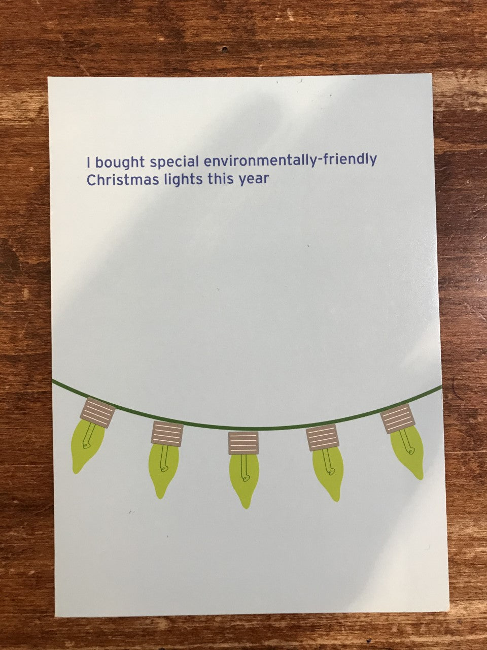 Calypso Christmas Card-Go Green