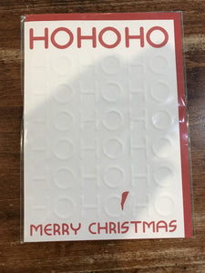 Quire Publishing Christmas Card-Ho Ho Ho