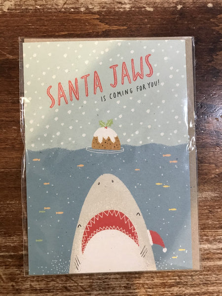 Ohh Deer Christmas Card-Santa Jaws
