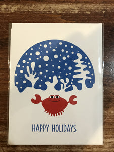 The Beautiful Project Holiday Card-Happy Holiday Crab