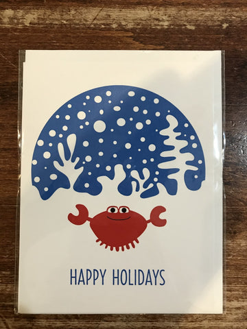 The Beautiful Project Holiday Card-Happy Holiday Crab