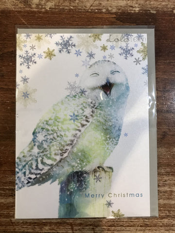Lola Design Ltd Christmas Card-Owl