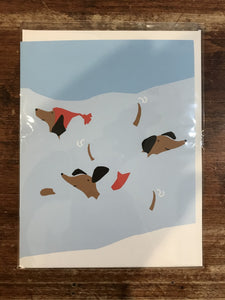 Great Arrow Holiday Card-Snow Dogs